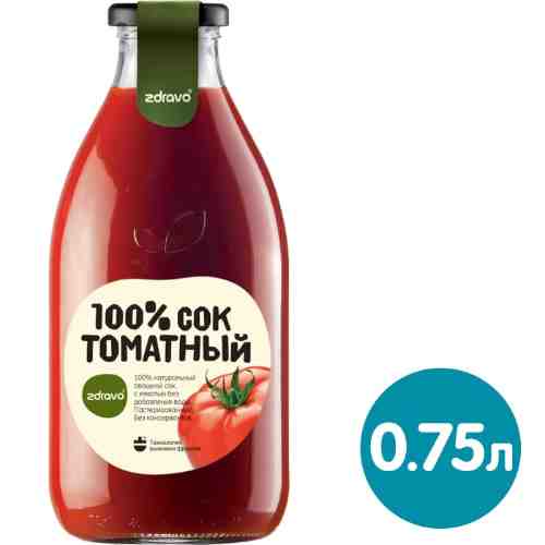 Сок Zdravo томатный 750мл арт. 1180178