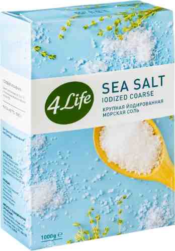 Соль 4Life крупная морская йодированная 1кг арт. 309926