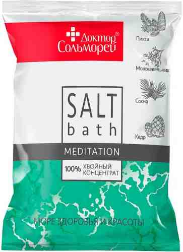 Соль для ванны Доктор Сольморей Медитация Хвойная 500г арт. 1175619