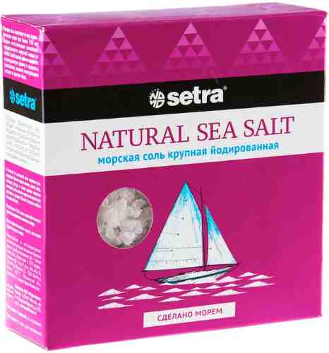 Соль Setra Морская крупная йодированная 500г арт. 305045