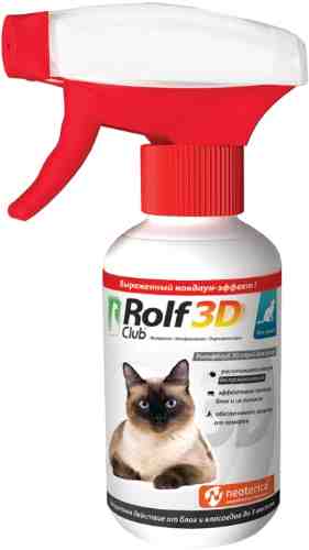 Спрей для кошек Rolf Club 3D от клещей и насекомых 200мл арт. 1198711