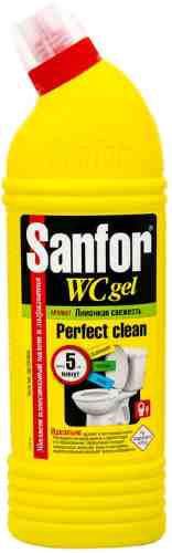 Средство для чистки унитаза Sanfor WC gel Лимонная свежесть 750г арт. 442878