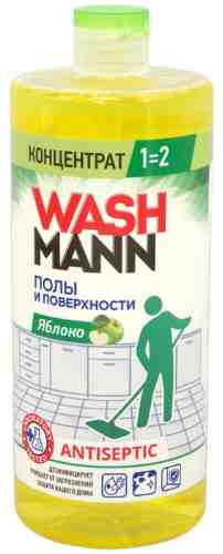 Средство для мытья полов WashMann Яблоко 1л арт. 1011067