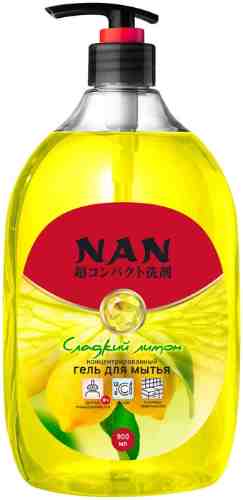 Средство для мытья посуды Nan Сладкий лимон 900мл арт. 1053154