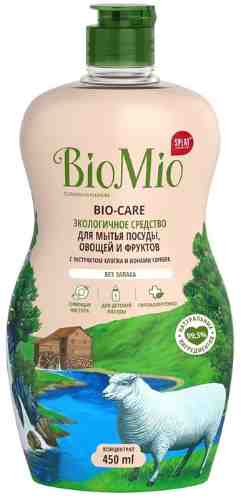 Средство для мытья посуды овощей и фруктов BioMio Bio-Care с экстрактом хлопка 450мл арт. 307115