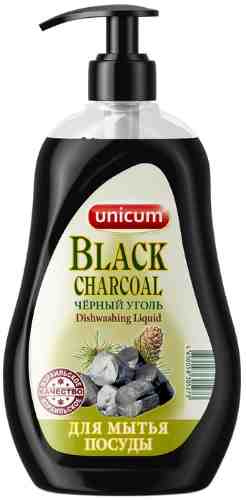 Средство для мытья посуды Unicum Черный уголь 500мл арт. 443822