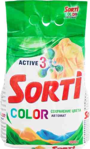 Стиральный порошок Sorti Color автомат 3кг арт. 551626