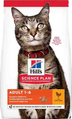 Сухой корм для кошек Hills Science Plan Adult с курицей 1.5кг арт. 952060