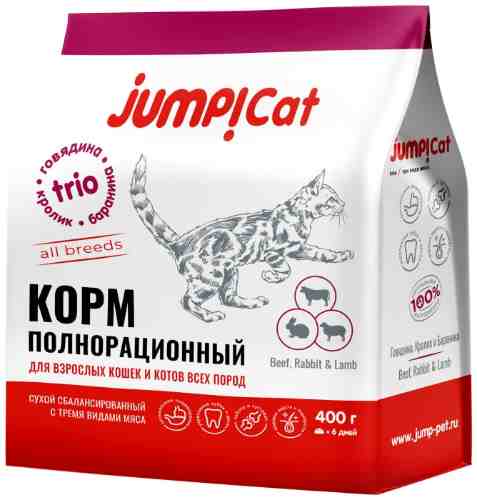 Сухой корм для кошек Jump Trio Adult 400г арт. 1207964