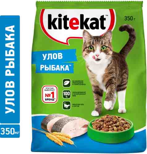 Сухой корм для кошек Kitekat Улов рыбака 350г арт. 318271