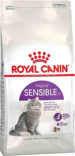 Сухой корм для кошек Royal Canin Sensible 33 при чувствительном пищеварении 2кг арт. 694538