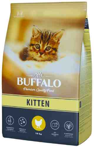 Сухой корм для котят Mr.Buffalo Kitten с курицей 10кг арт. 1204934