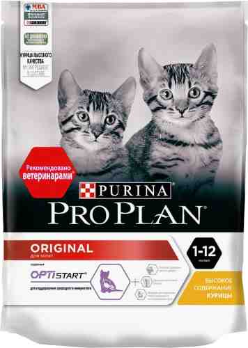 Сухой корм для котят Purina Pro Plan Optistart Original Kitten с курицей 200г арт. 877570