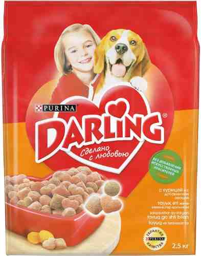 Сухой корм для собак Darling с курицей и овощами 2.5кг арт. 317999