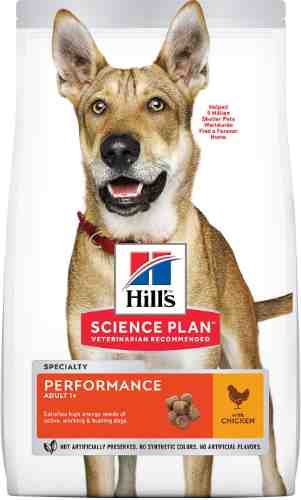 Сухой корм для собак Hills Science Plan Performance Adult с курицей для собак испытывающих повышенные нагрузки с 12кг арт. 858873