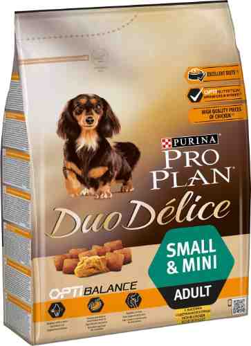 Сухой корм для собак Pro Plan Duo Delice Small&Mini Adult для мелких пород с курицей 2.5кг арт. 860715