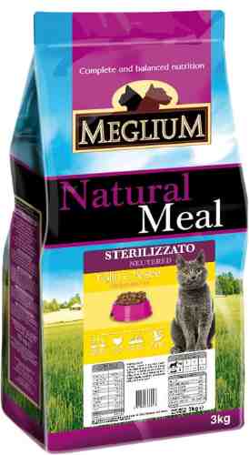 Сухой корм для стерилизованных кошек Meglium Neutered Курица и Рыба 3кг арт. 942957