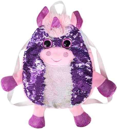 Сумка-рюкзак Fancy Единорог фиолетовый с пайетками арт. 997032