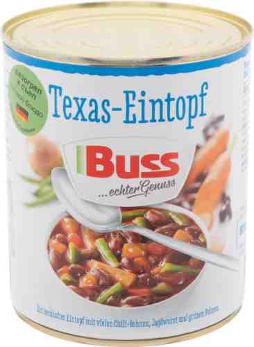 Суп Buss Тexas Густой с фасолью и охотничьей колбасой 800г арт. 987142