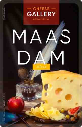 Сыр Cheese Gallery Маасдам ломтики 45% 125г арт. 989147