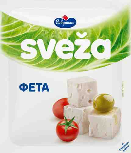 Сыр мягкий Sveza Фета рассольный 45% 200г арт. 1029803