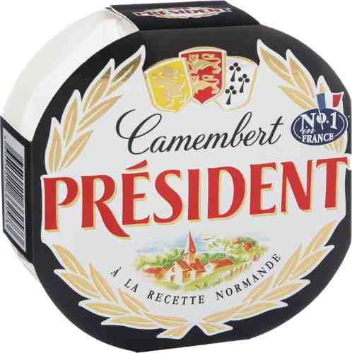 Сыр President Камамбер с белой плесенью 45% 125г арт. 673453
