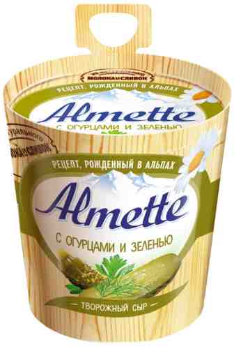 Сыр творожный Almette с огурцами и зеленью 60% 150г арт. 305151