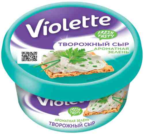 Сыр творожный Violette Ароматная зелень 70% 140г арт. 305852
