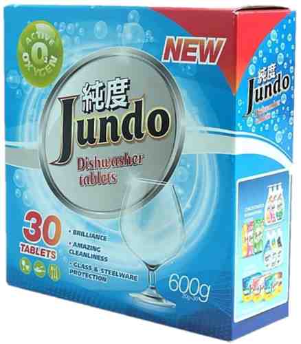Таблетки для посудомоечной машины Jundo Active Oxygen с активным кислородом 30шт арт. 983983