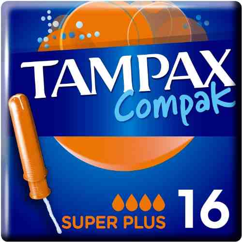 Тампоны Tampax Compak Super plus 16шт арт. 305457