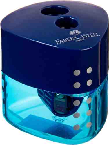 Точилка для карандашей Faber-Castell Grip Auto со шторкой 2 отверстия с контейнером в ассортименте арт. 1080935