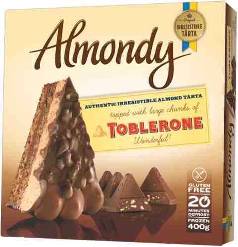 Торт Almondy Миндальный с кусочками Toblerone замороженный 400г арт. 474689