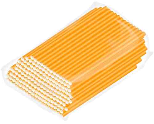 Трубочки бумажные Gratias оранжевые 200шт арт. 1042116