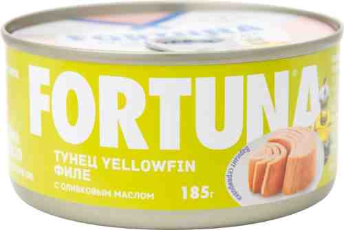 Тунец Fortuna yellowfin филе в оливковом масле 185г арт. 710296