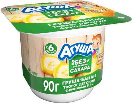 Творог детский Агуша фруктовый груша-банан 3.7% 90г арт. 996505