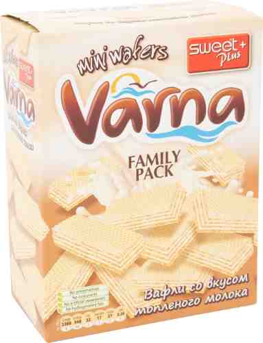 Вафли Sweet Plus Varna Мини с кремом с ароматом топленого молока 200г арт. 521885