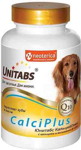Витамины для собак Unitabs CalciPlus с Q10 100шт арт. 1120109