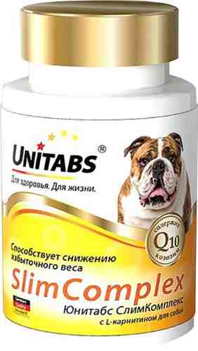 Витамины для собак Unitabs Slim Complex UT c Q10 100 таблеток арт. 1181473