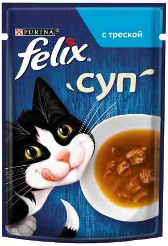 Влажный корм для кошек Felix с треской 48г арт. 679811