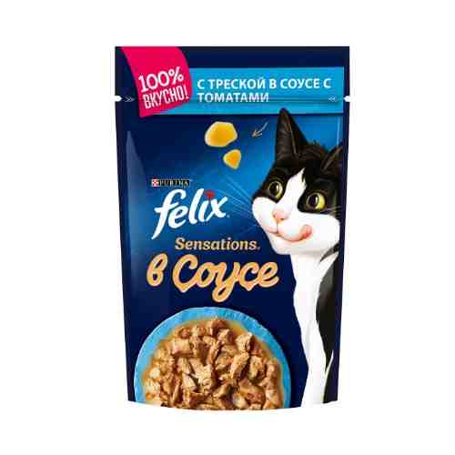 Влажный корм для кошек Felix с треской 85г арт. 317126