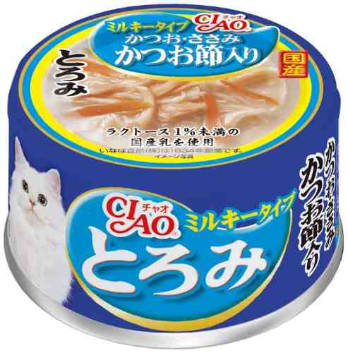 Влажный корм для кошек Inaba Ciao Toromi Куриное филе с тунцом кацуо в сливочном бульоне 80г арт. 1187690