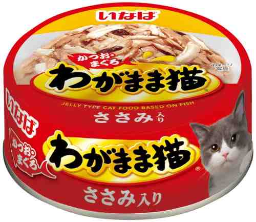 Влажный корм для кошек Inaba Wagamama Микс тунцов с куриным филе 115г арт. 1187702