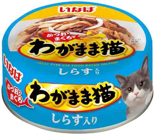 Влажный корм для кошек Inaba Wagamama Микс тунцов с мальками ширасу 115г арт. 1187703