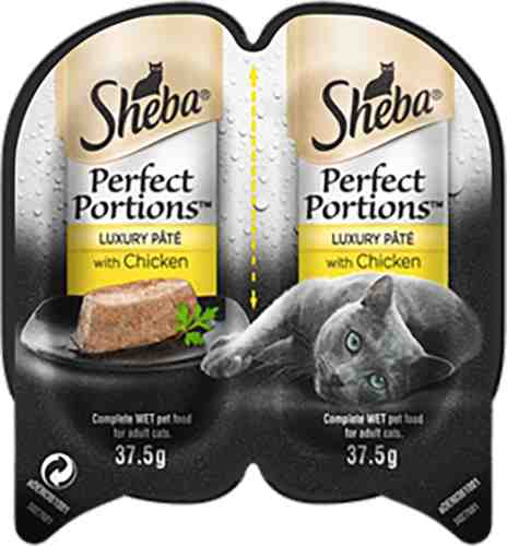 Влажный корм для кошек Sheba Perfect Portions паштет с курицей 2шт*37.5г (упаковка 12 шт.) арт. 1006275pack