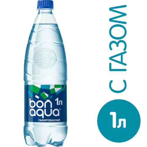 Вода Bonaqua питьевая газированная 1л арт. 311511