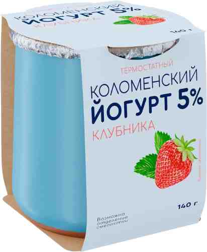 Йогурт Коломенский Клубника 5% 140г арт. 1181512