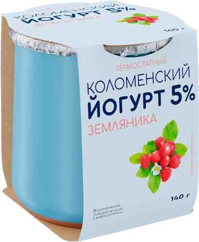 Йогурт Коломенский Земляника 5% 140г арт. 1181509