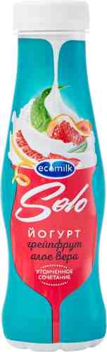 Йогурт питьевой Ecomilk Solo Грейпфрут-Алое вера 2.8% 290г арт. 958661