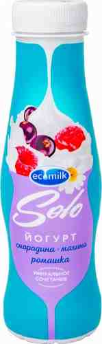 Йогурт питьевой Ecomilk Solo Смородина-Малина-Ромашка 2.8% 290г арт. 958633