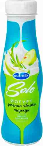 Йогурт питьевой Ecomilk Solo Зеленое яблоко-Тархун 2.8% 290г арт. 958647